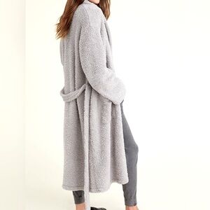 Barefoot Dreams Gray Teddy Coat